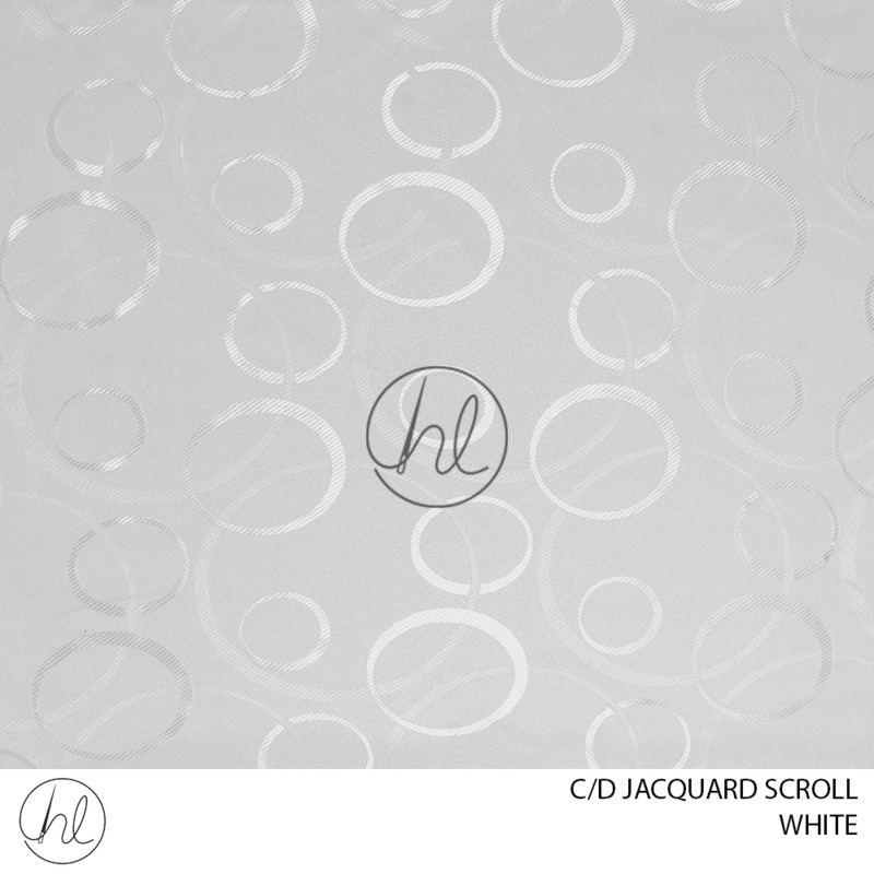 C/D Jacquard Scroll 801 CP 280CMWhite