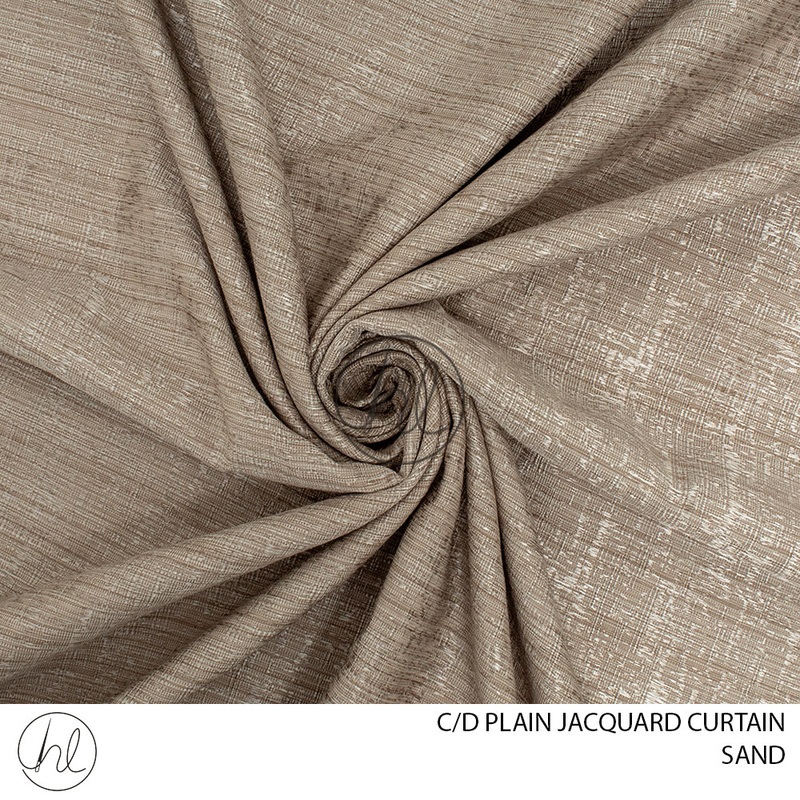 C/D Plain Jacquard Curtain678 CP280cmSand