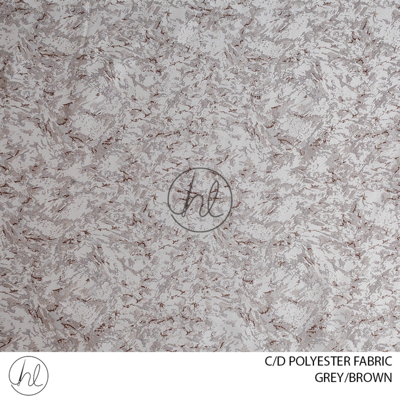 C/D Polyester Fabric 678 CP280cmGrey/Brown