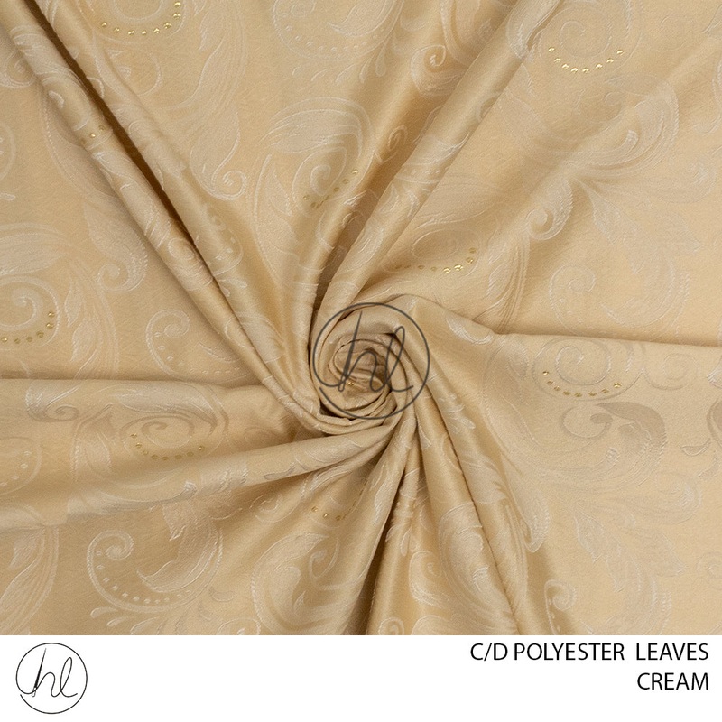 C/D Polyester Leaves 001VPHM05 280CM Cream