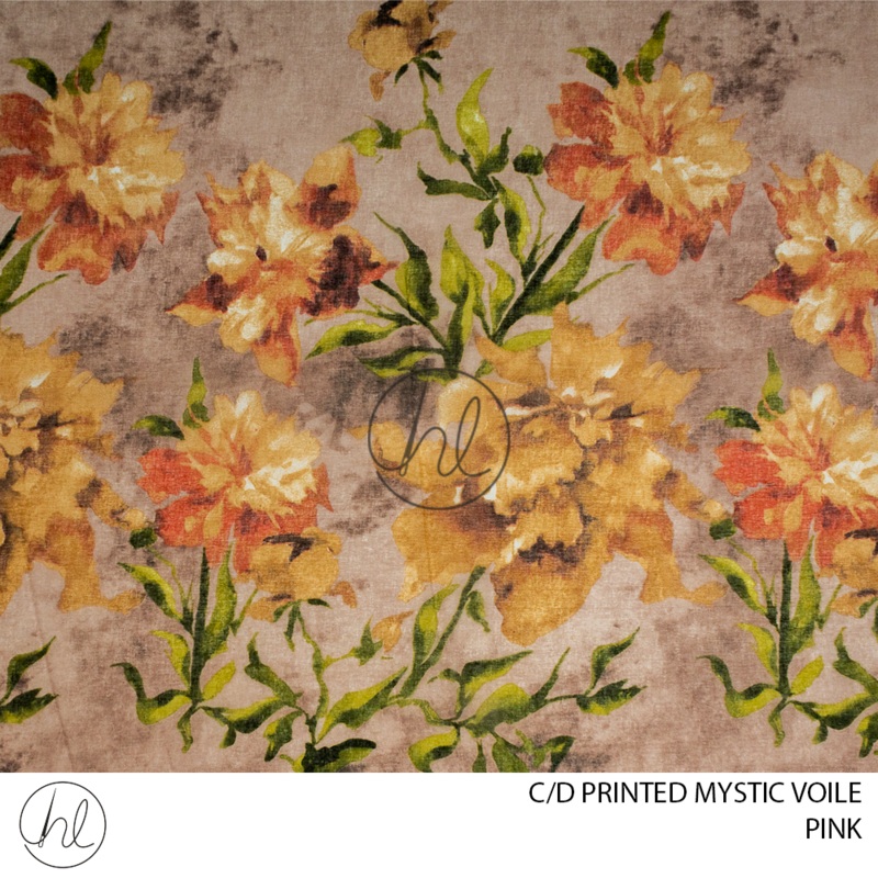 C/D Voile Mystic Printed 275 CP 280cm Pink