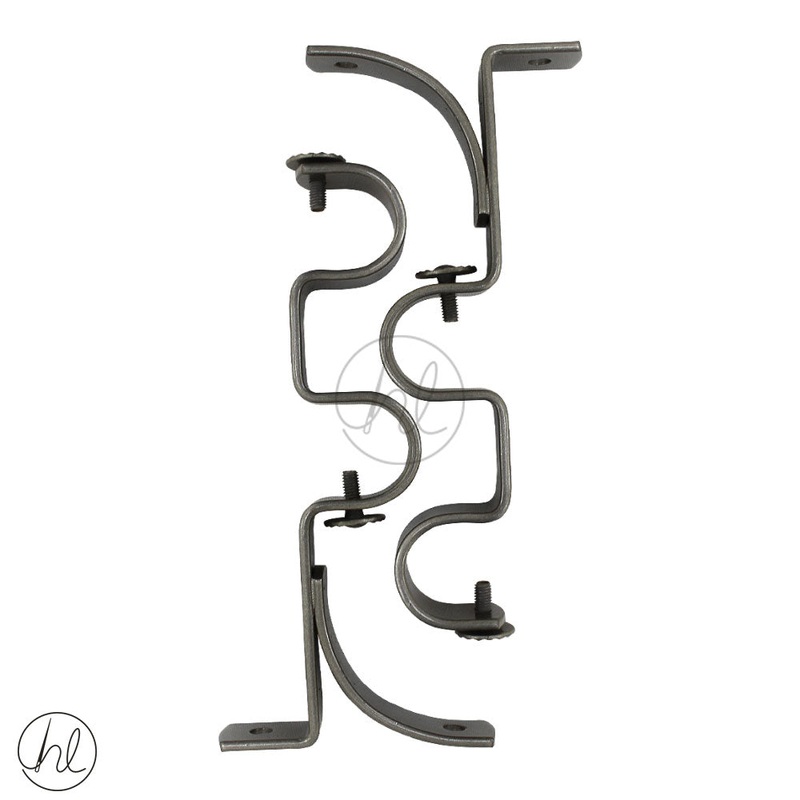 DOUBLE ALPHA BRACKET 25MM BRONZE