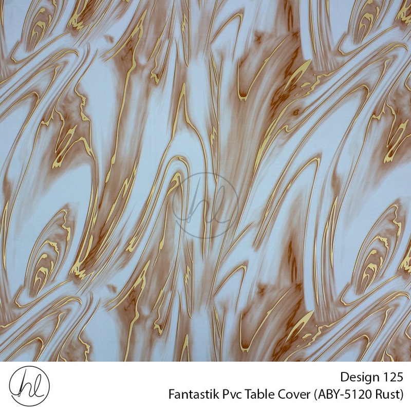Fantastik Pvc Table Cover Design 125 140cm Per m Rust