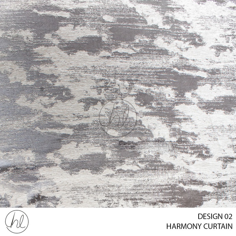 HARMONY CURTAINS  DESIGN 02 GREY MIST 280CM PER M