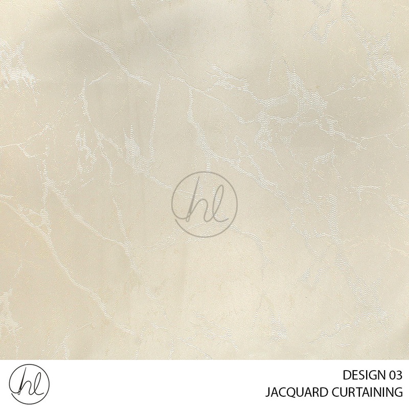 JACQUARD CURTAINING DESIGN 03 280CM PER M CREAM