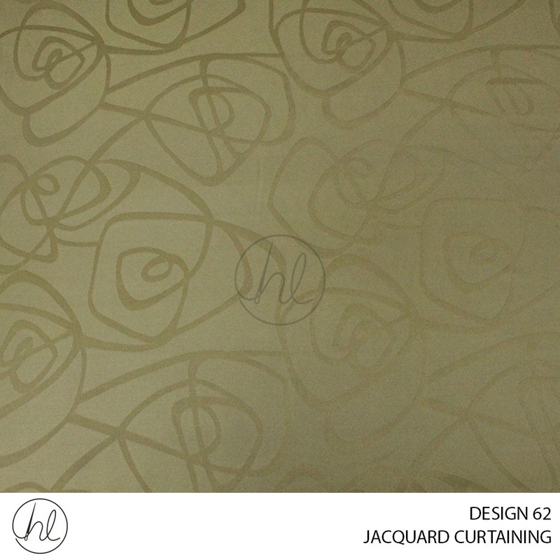 JACQUARD CURTAINING SLUB SCROLL DESIGN 62 280CM WIDE PER M