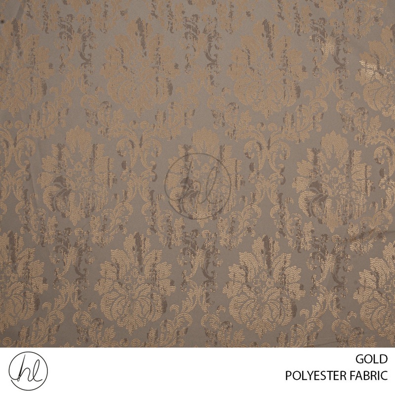 POLYESTER FABRIC 29502 GOLD 280CM WIDE PER M