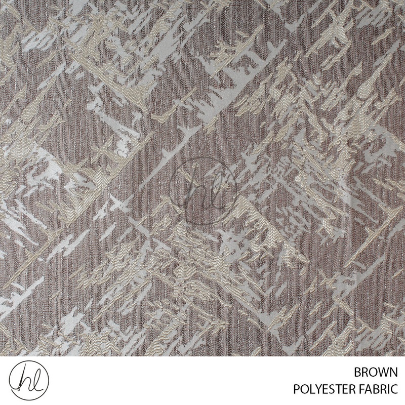 POLYESTER FABRIC 678 BROWN 280CM WIDE PER M