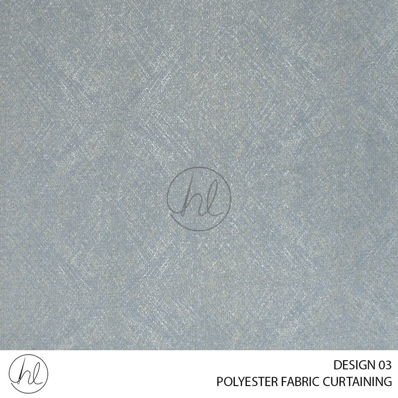 POLYESTER FABRIC (DESIGN 03) SKY BLUE (280CM) PER M (BUY 10M GET 1M FREE)