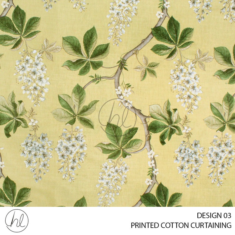 PRINTED COTTON REMSENBURG DESIGN 03 SUNSHINE 280CM PER M