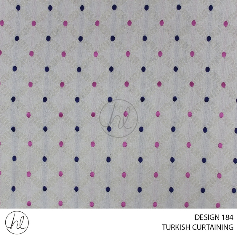 TURKISH CURTAINING DESIGN 184 280CM PER M PINK