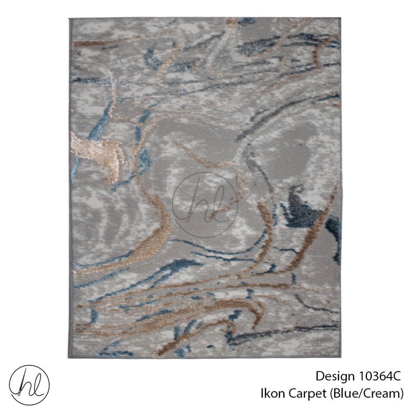 CARPET IKON 10364C BLUE/CREAM FREE 1