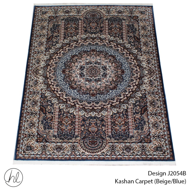 CARPET KASHAN 2054B  BEIGE/BLUE FREE 1