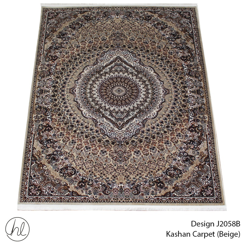 CARPET KASHAN 2058B  BEIGE FREE 1