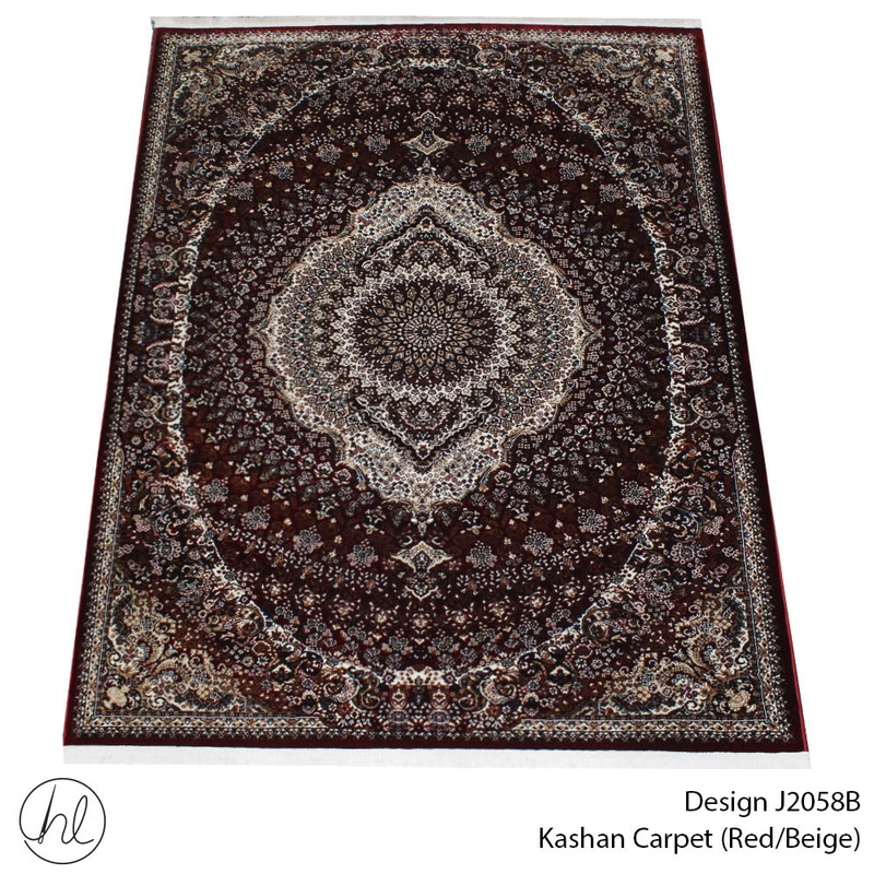 CARPET KASHAN 2058B  RED/BEIGE FREE 1