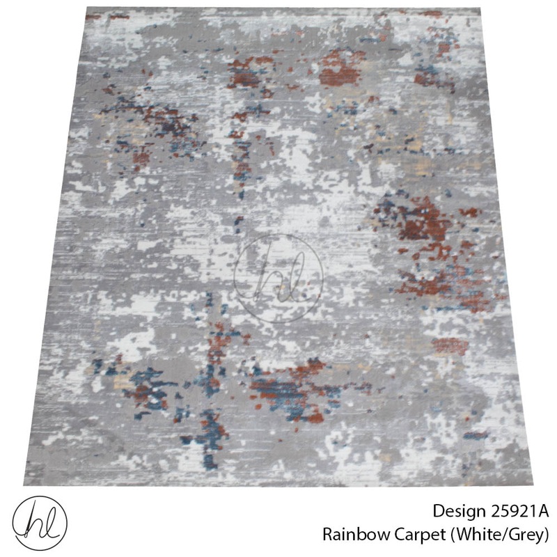 CARPET RAINBOW 25921A 385 WHT/GREY FREE 1