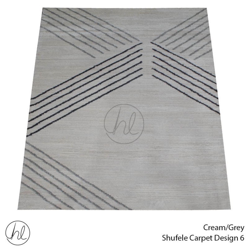 CARPET SHUFELE DESIGN 6 CRM/GREY FREE