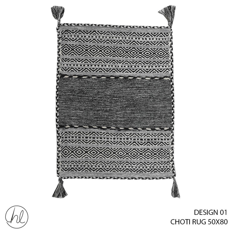 CHOTI RUG 50X80 BLACK/GREY