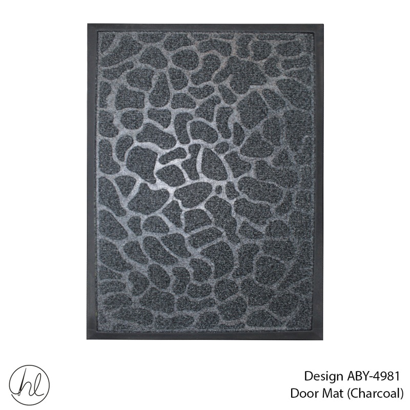 DOOR MAT DESIGN1 40X60CM CHARCOAL FREE