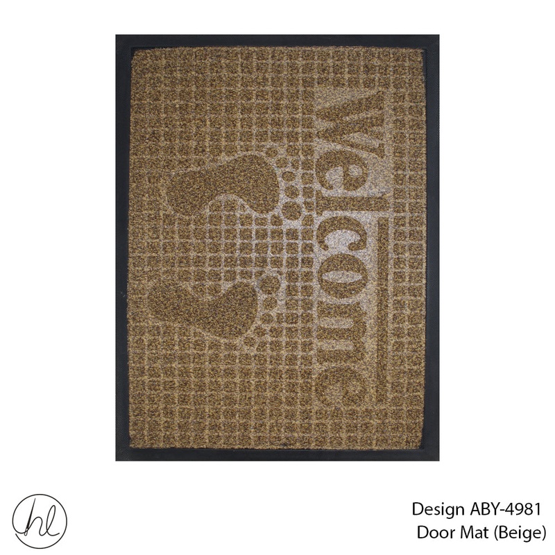 DOOR MAT DESIGN12 40X60CM BEIGE FREE
