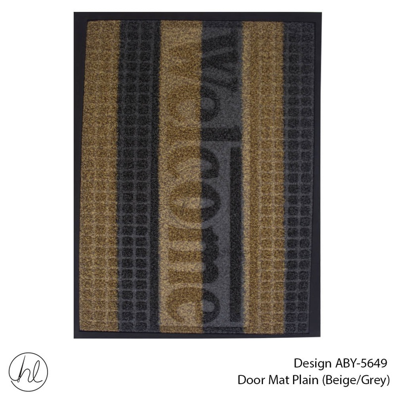 DOOR MAT DESIGN14 45X75CM BEIGE/GREY FREE