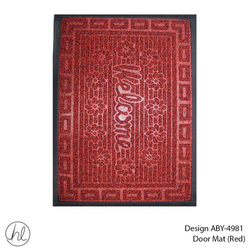 DOOR MAT DESIGN2 40X60CM  RED FREE