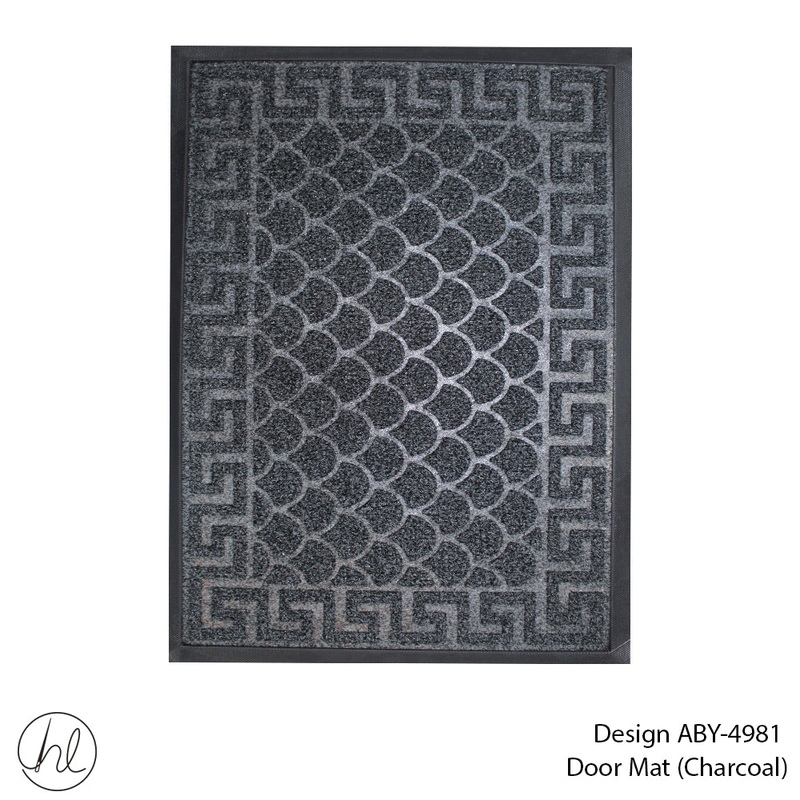 DOOR MAT DESIGN3 40X60CM CHARCOAL FREE