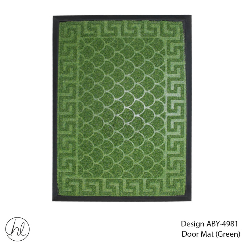 DOOR MAT DESIGN3 40X60CM GREEN FREE