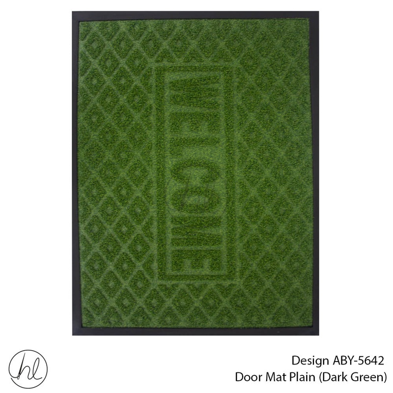 DOOR MAT DESIGN4 45X75CM GREEN FREE