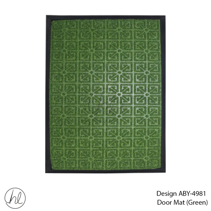 DOOR MAT DESIGN6 40X60CM GREEN FREE