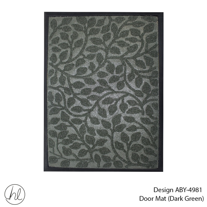 DOOR MAT DESIGN8 40X60CM D/GREEN FREE