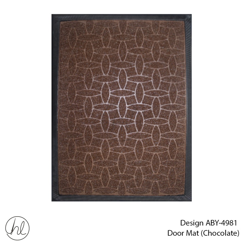 DOOR MAT DESIGN9 40X60CM CHOCOLATE FREE