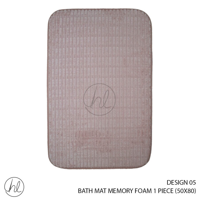 MEMORY FOAM BATH MAT 50X80 DESIGN 05 ROSE