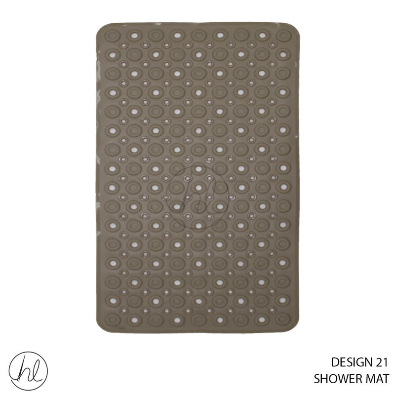 SHOWER MAT 50X80 DESIGN 21 ABY4772 LIGHT BEIGE