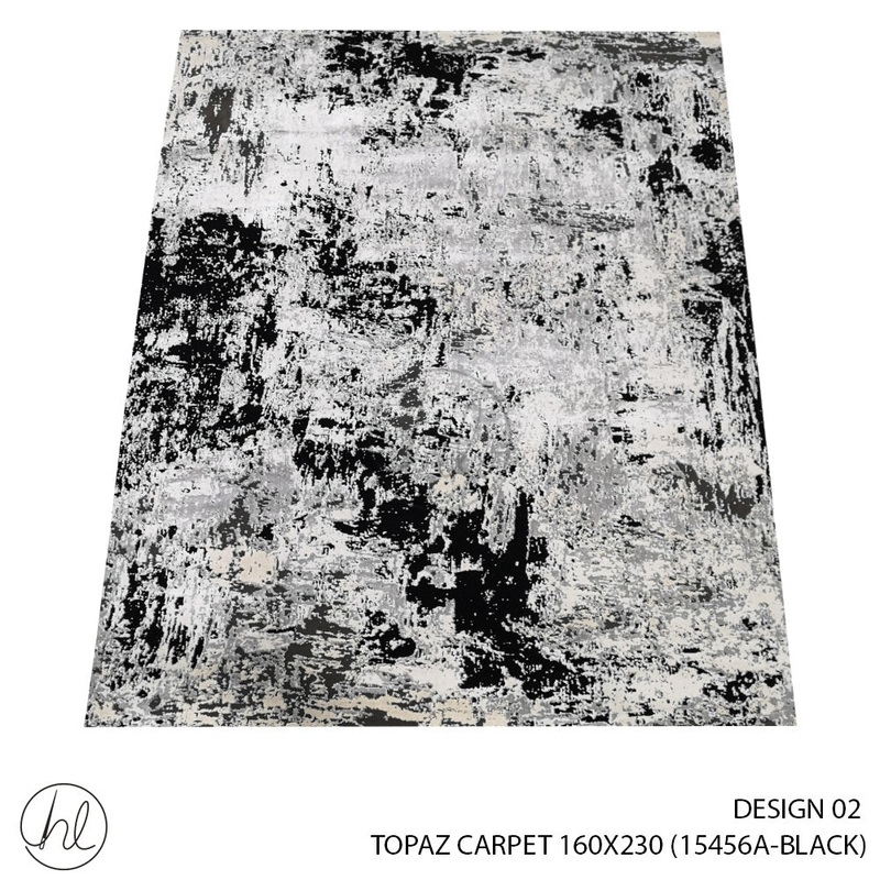 TOPAZ CARPET 160X230 DESIGN 02 BLACK