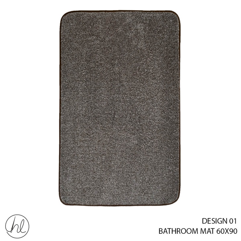 BATHROOM MAT60X90 DESIGN 01 ABY-4963 BROWN