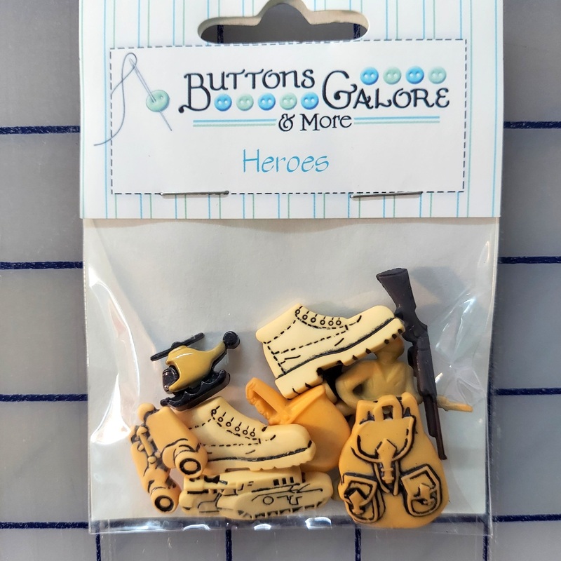 Buttons Galore Heroes 4050 Military Shank Buttons
