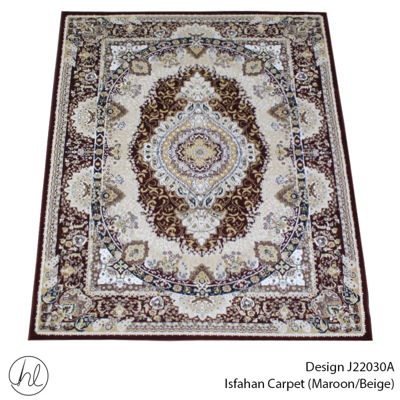 CARPET ISFAHAN J22030A MAROON FREE 1