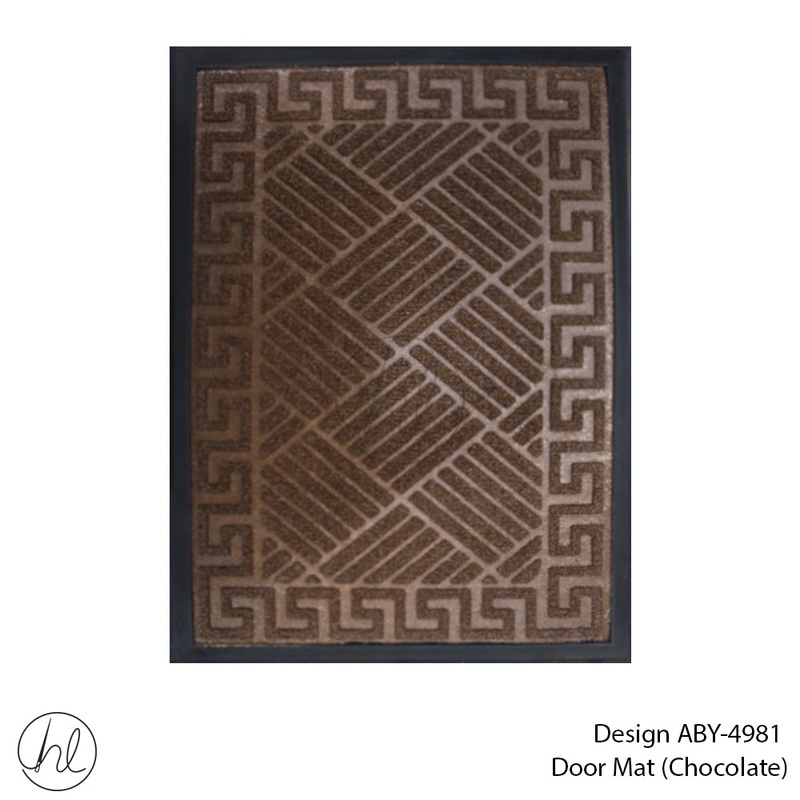 DOOR MAT DESIGN11 40X60CM CHOCOLATE FREE