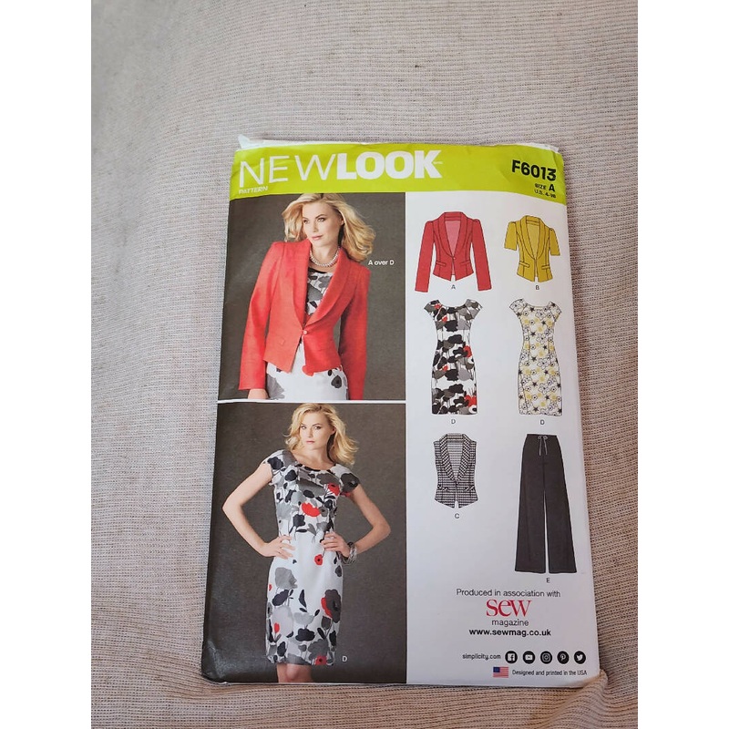 New Look 6013 - Misses Wardrobe, UC/FF, SZ 4-16