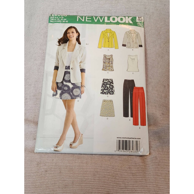 New Look 6035 - Misses Wardrobe, UC/FF, SZ 4-16