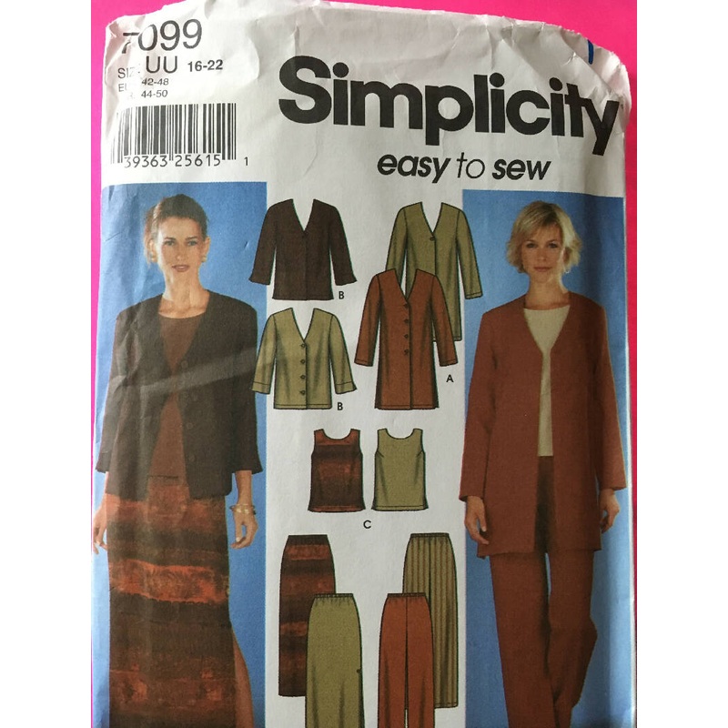 PATTERN SIMPLICITY EASY TO SEW 7099