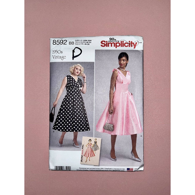 Simplicity 8592 Size 20W-28W
