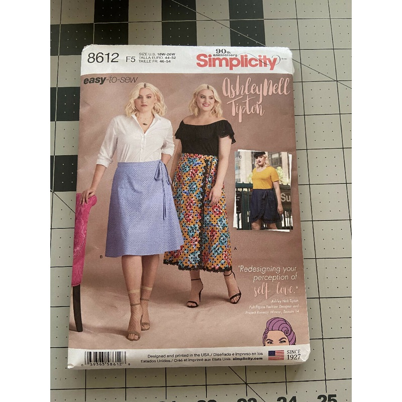 Simplicity 8612 Ashley Nell Tipton Wrap Around Skirt Pattern
