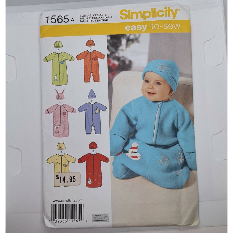 Simplicity easy to sew baby clothes
