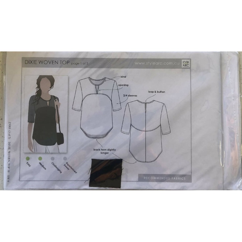 Style Arc Pattern No. 23083 - Dixie Woven Top