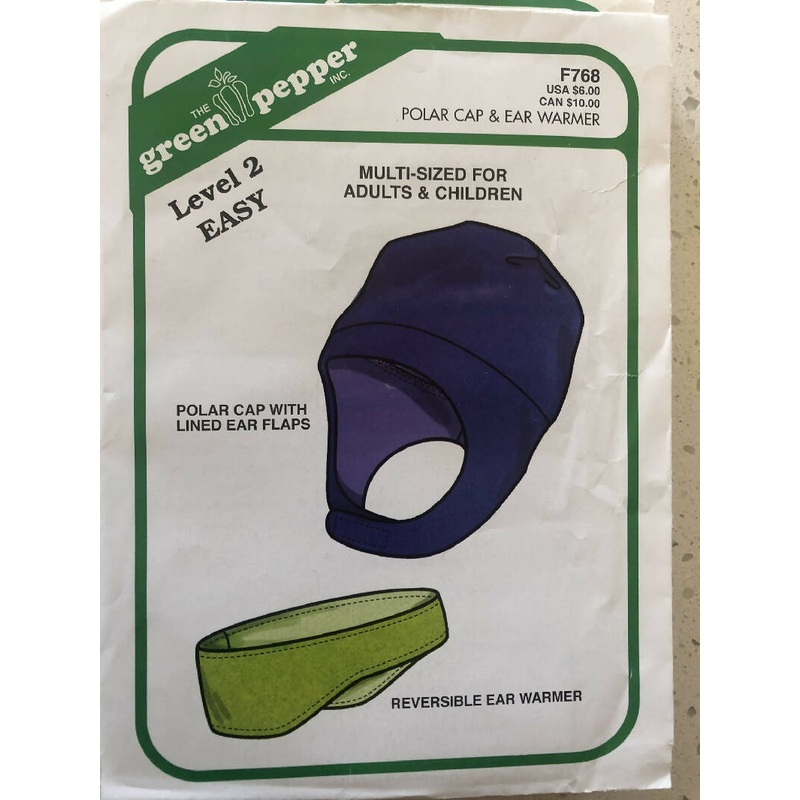 The Green Pepper Pattern No. 768 - Polar Cap & Ear Warmer