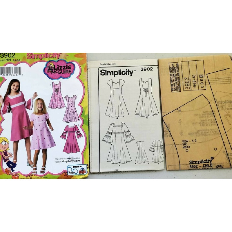 Uncut Simplicity 3902 Lizzie McGuire