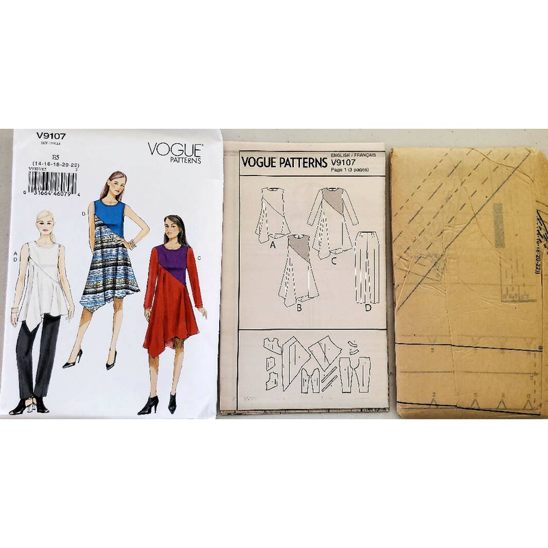 Uncut Vogue Pattern V9107