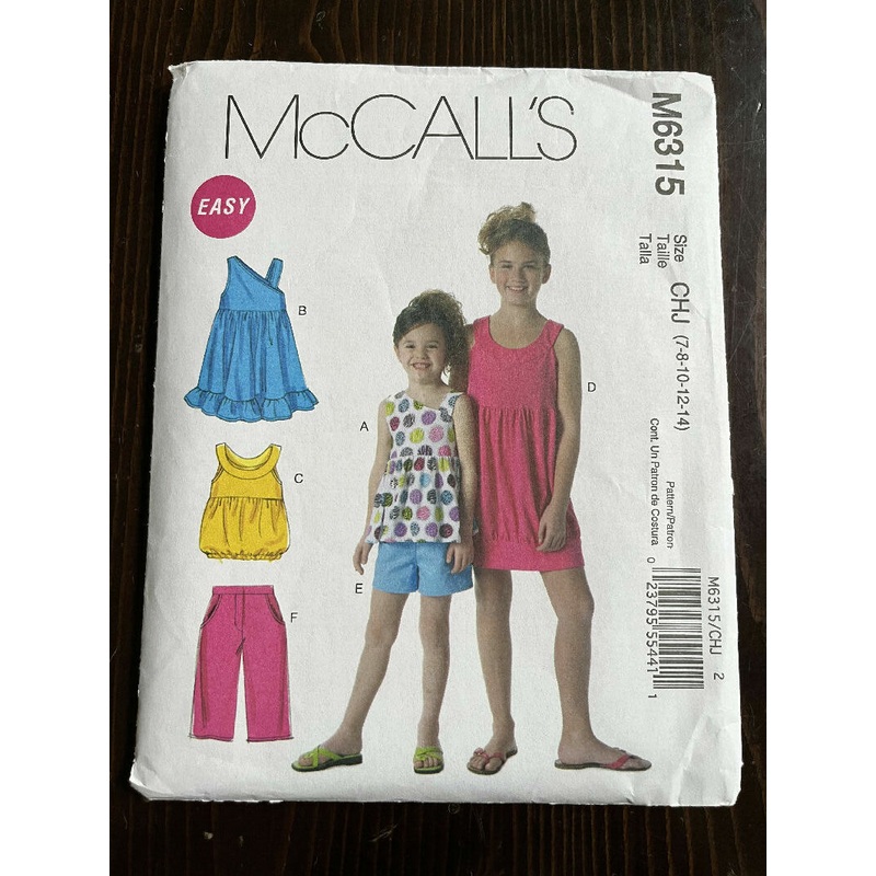 McCall's M6315 Child's Top, Dress, Short and Pants Pattern